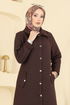 Overcoat 1416ORG1169-MS Brown - Thumbnail