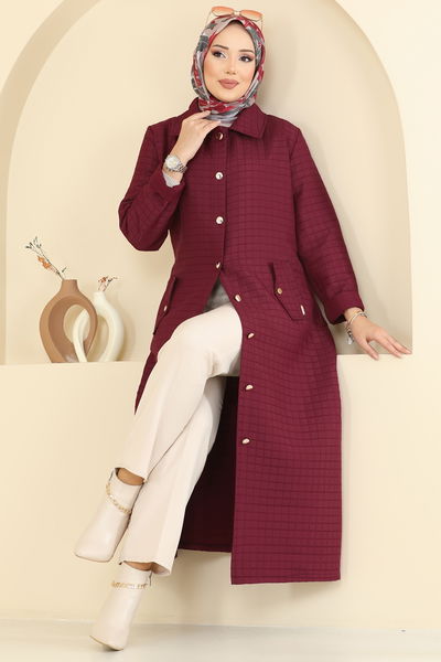 O.R.G. - Overcoat 1416ORG1169-MS Burgundy - 417053