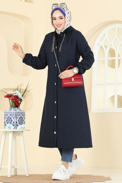 D.F.L. - Overcoat 2006DFL152-MS Navy Blue - 411285