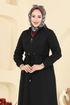 Overcoat 2016FON792-MS Black - Thumbnail