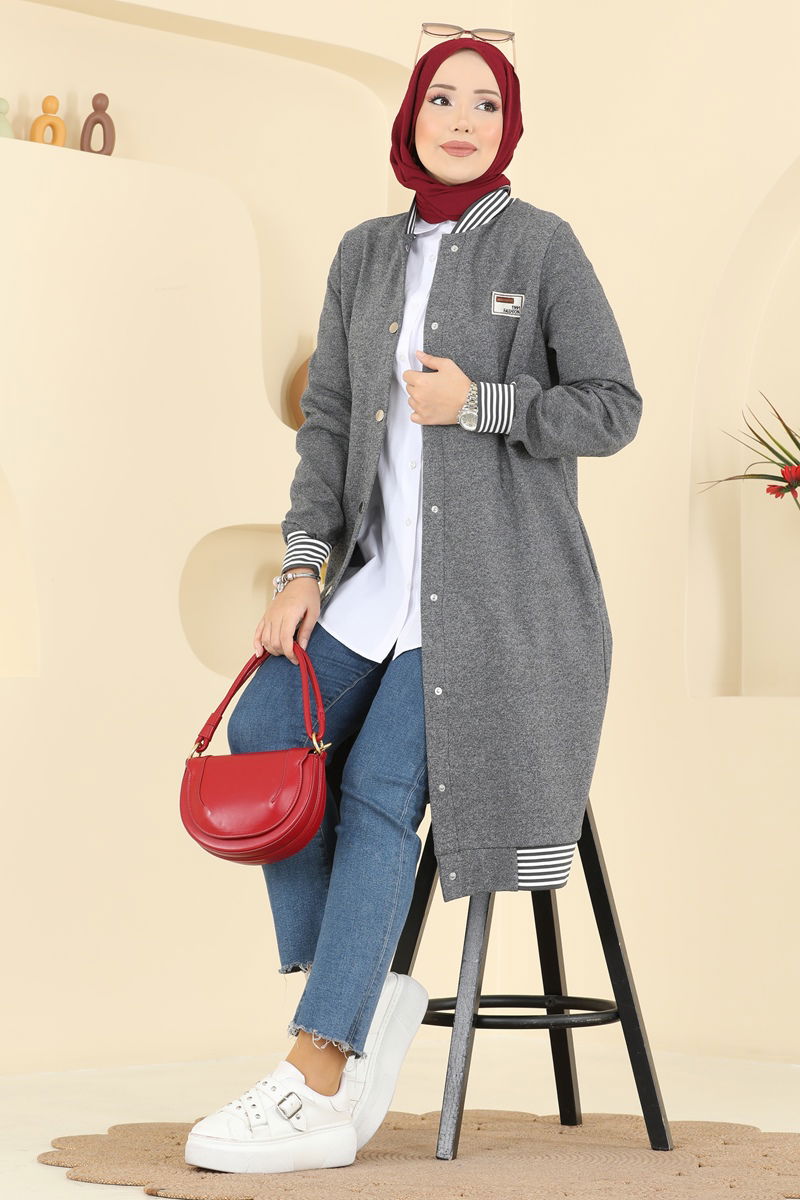 كاب رمادي غامق 2019FON792-MS