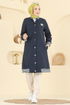 Overcoat 2019FON792-MS Navy Blue - Thumbnail