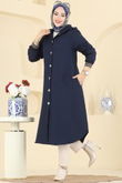T.R.T. - Overcoat 2026TRT545-MS Navy Blue