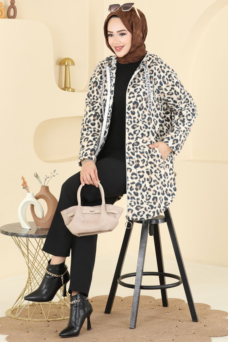 Overcoat 2062ERK1158-MS Pattern2 Leopard&Vision