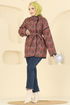Overcoat 21186MPR1163-MS Burgundy - Thumbnail
