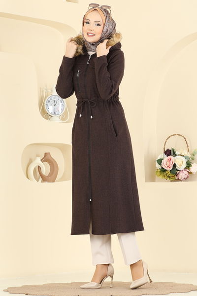 U.K.B. - Overcoat 24026UKB139-MS Brown - 429592