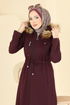 Overcoat 24026UKB139-MS Burgundy - Thumbnail