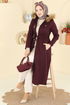 Overcoat 24026UKB139-MS Burgundy - Thumbnail