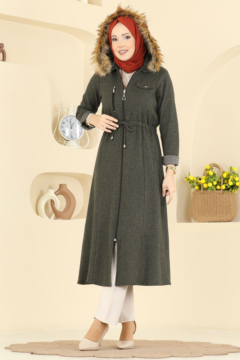 Overcoat 24026UKB139-MS Khaki