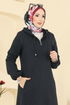Overcoat 24084UKBK1160-MS Black - Thumbnail