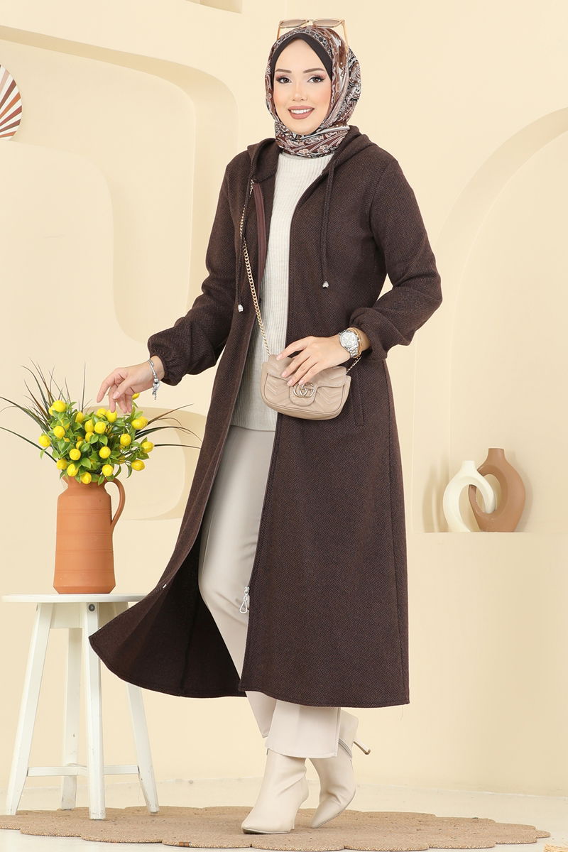 Overcoat 24084UKBK1160-MS Brown
