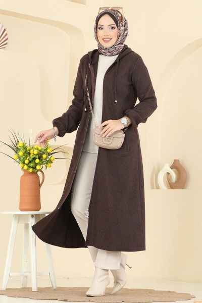 U.K.B.K. - Overcoat 24084UKBK1160-MS Brown