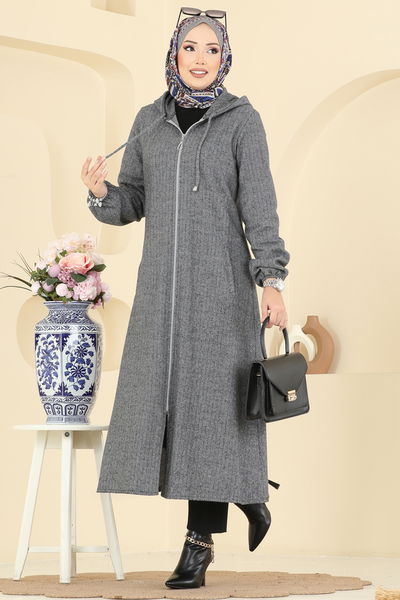U.K.B.K. - Overcoat 24084UKBK1160-MS Gray - 416160