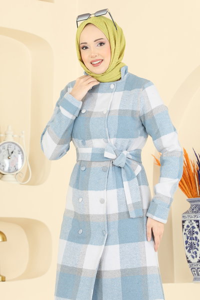 U.K.B.K. - Overcoat 24087UKBK1160-MS Blue - 426677