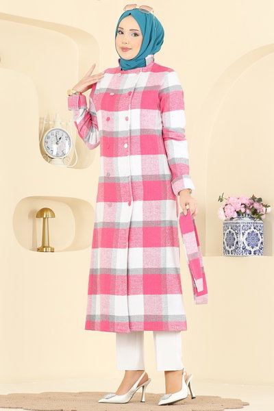 U.K.B.K. - Overcoat 24087UKBK1160-MS Fuchsia - 426659