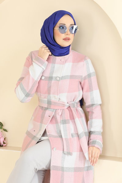 U.K.B.K. - Overcoat 24087UKBK1160-MS Powder - 426688