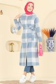 U.K.B.K. - Overcoat 24088UKBK1160-MS Blue
