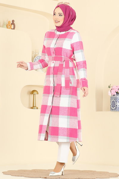 U.K.B.K. - Overcoat 24088UKBK1160-MS Fuchsia - 428848