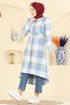 Overcoat 24089UKBK1160-MS Blue - Thumbnail