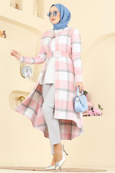 U.K.B.K. - Overcoat 24089UKBK1160-MS Powder - 426723