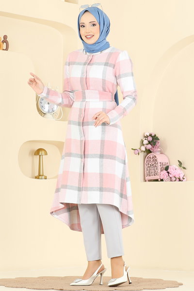 U.K.B.K. - Overcoat 24089UKBK1160-MS Powder - 426724