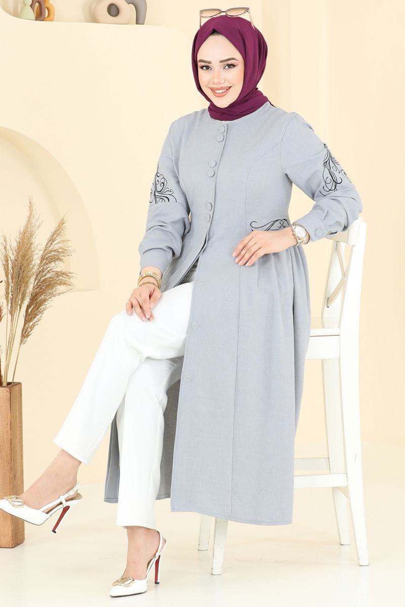 Overcoat 2645SL432-MS Gray