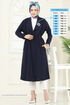 Overcoat 3002BM387-MS Navy Blue - Thumbnail
