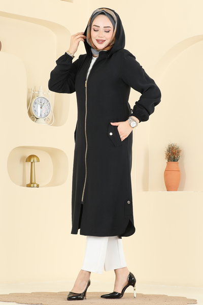 D.F.L. - Overcoat 3028DFL152-MS Black - 428626