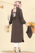 Overcoat 3028DFL152-MS Dark Brown - Thumbnail