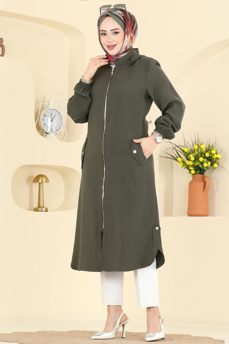 Overcoat 3028DFL152-MS Khaki