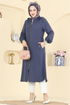 Overcoat 3028DFL152-MS Navy Blue - Thumbnail