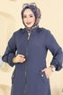 Overcoat 3028DFL152-MS Navy Blue - Thumbnail