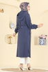 Overcoat 3028DFL152-MS Navy Blue - Thumbnail