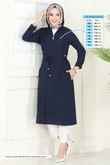 K.T.R. - Overcoat 3044KTR750-MS Navy Blue