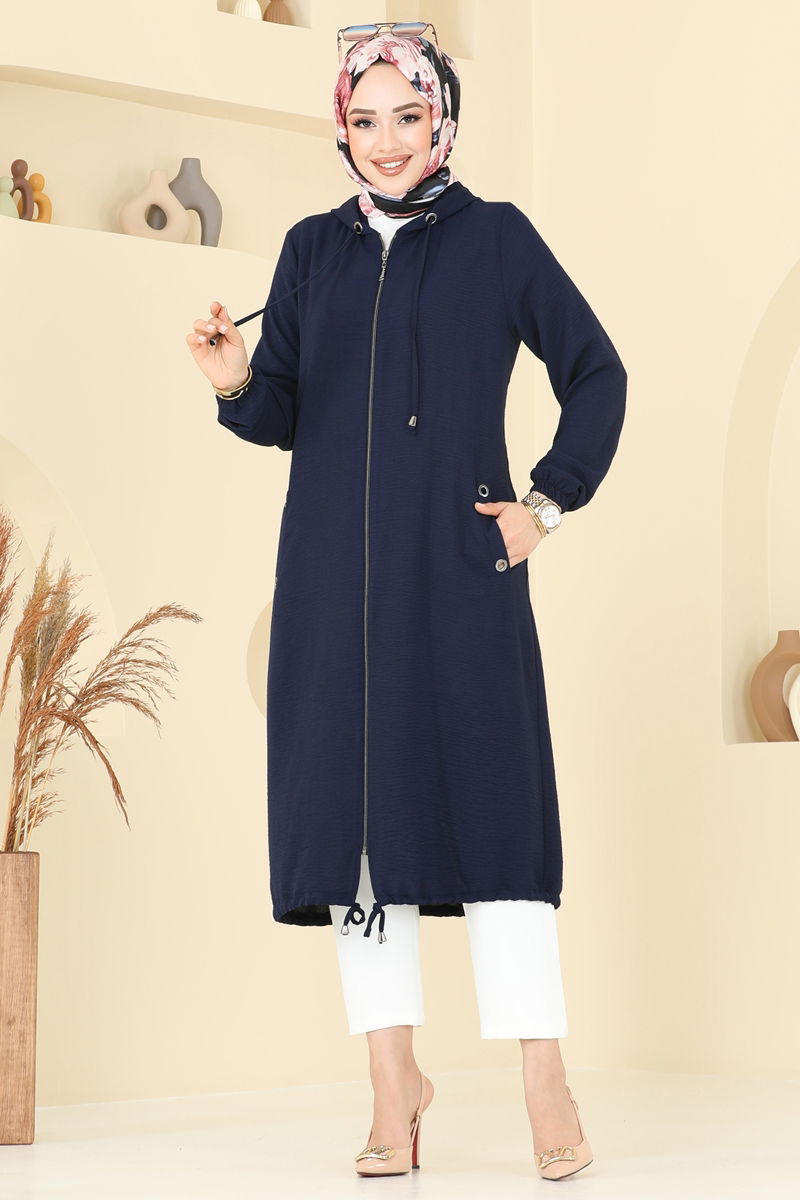 Overcoat 3046KTR750-MS Navy Blue