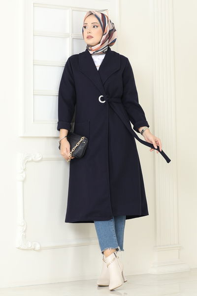 K.T.R. - Overcoat 3073KTR750-MS Navy Blue - 417535