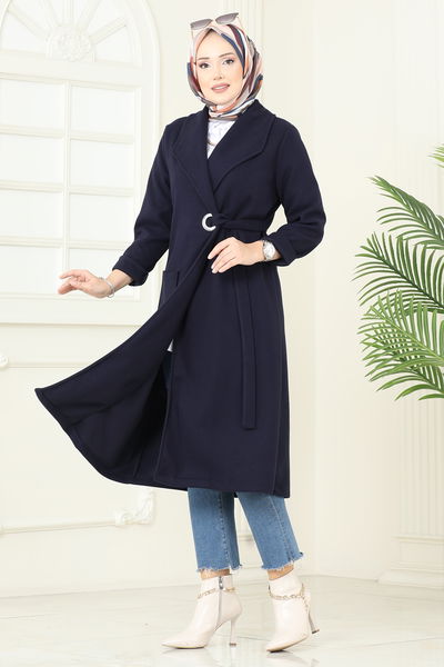 K.T.R. - Overcoat 3073KTR750-MS Navy Blue - 417536