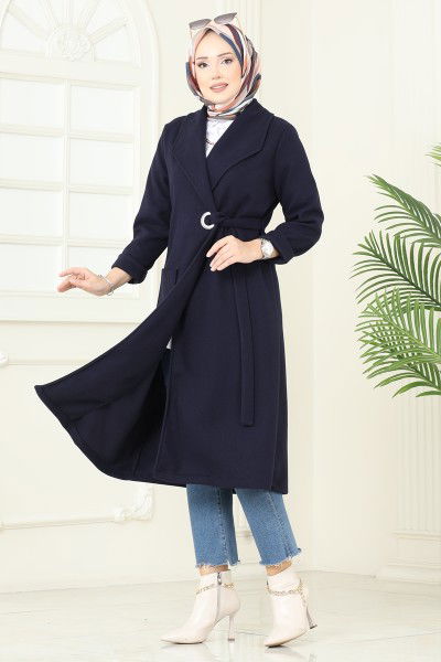 K.T.R. - Overcoat 3073KTR750-MS Navy Blue