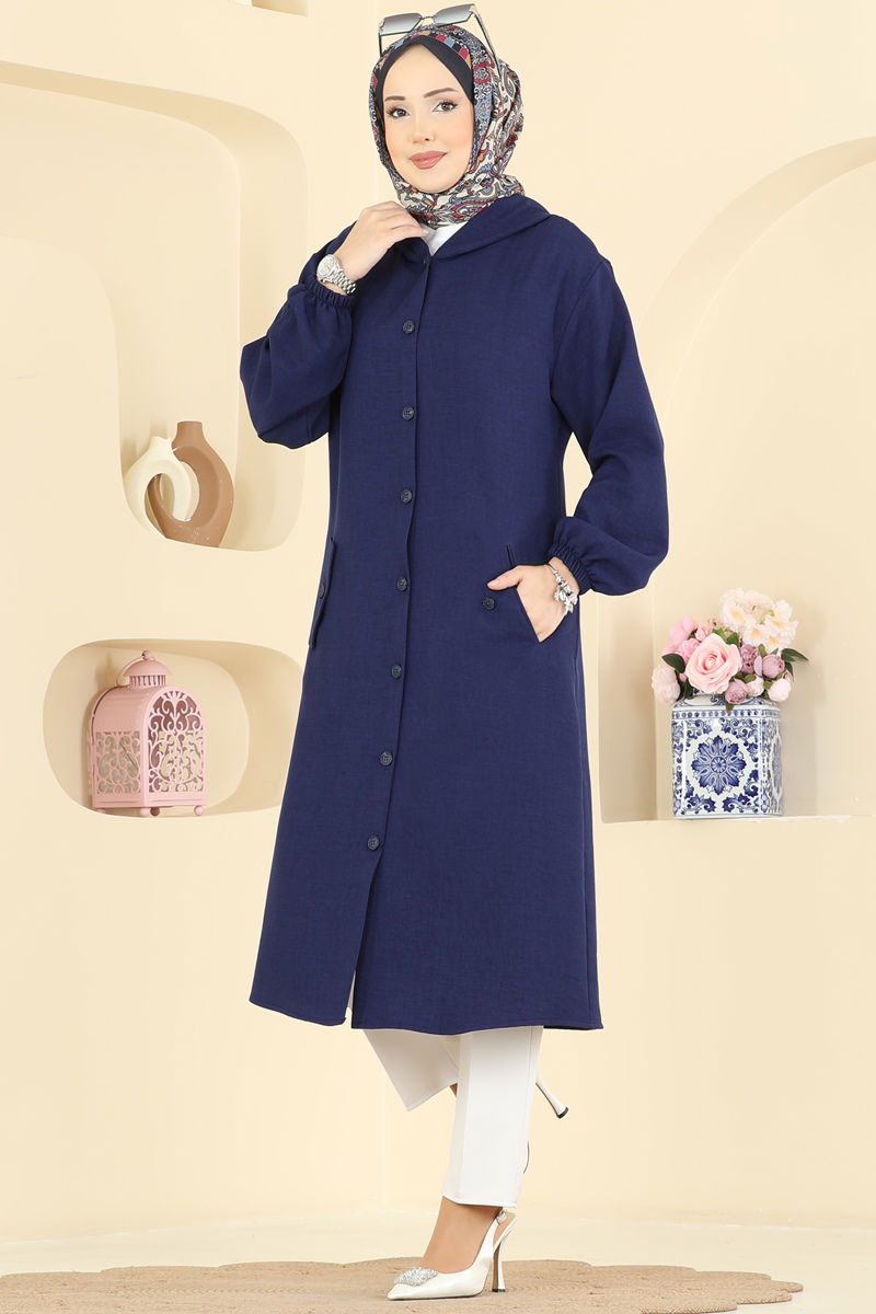 Overcoat 3082KTR750-MS Navy Blue