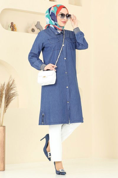 M.S.A. - Overcoat 329MSA980-MS Denim