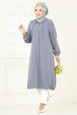 D.V.L. - Overcoat 361DVL817-MS Gray