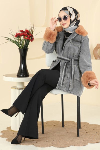 O.R.G. - Overcoat 4086ORG1169-MS Gray Jeans