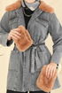 Overcoat 4086ORG1169-MS Gray Jeans - Thumbnail