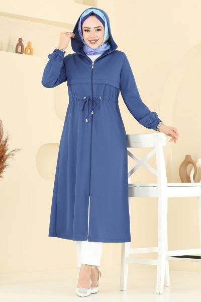 D.V.L. - Overcoat 420DVL817-MS Indigo