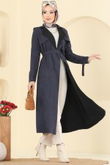 A.L. - Overcoat 4277AL357-MS Navy Blue