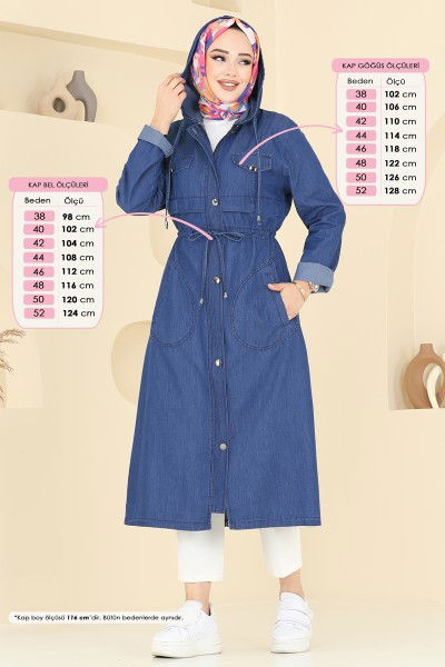 M.K.L. - Overcoat 4287MKL719-MS Dark Denim