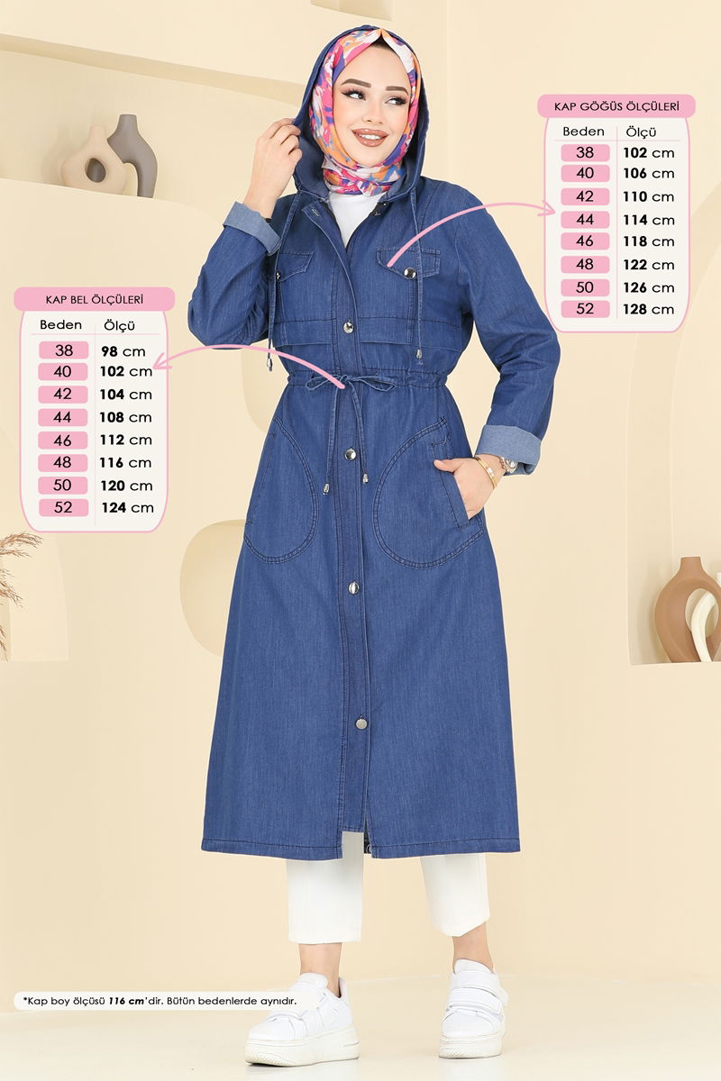 كاب جينز غامق 4287MKL719-MS