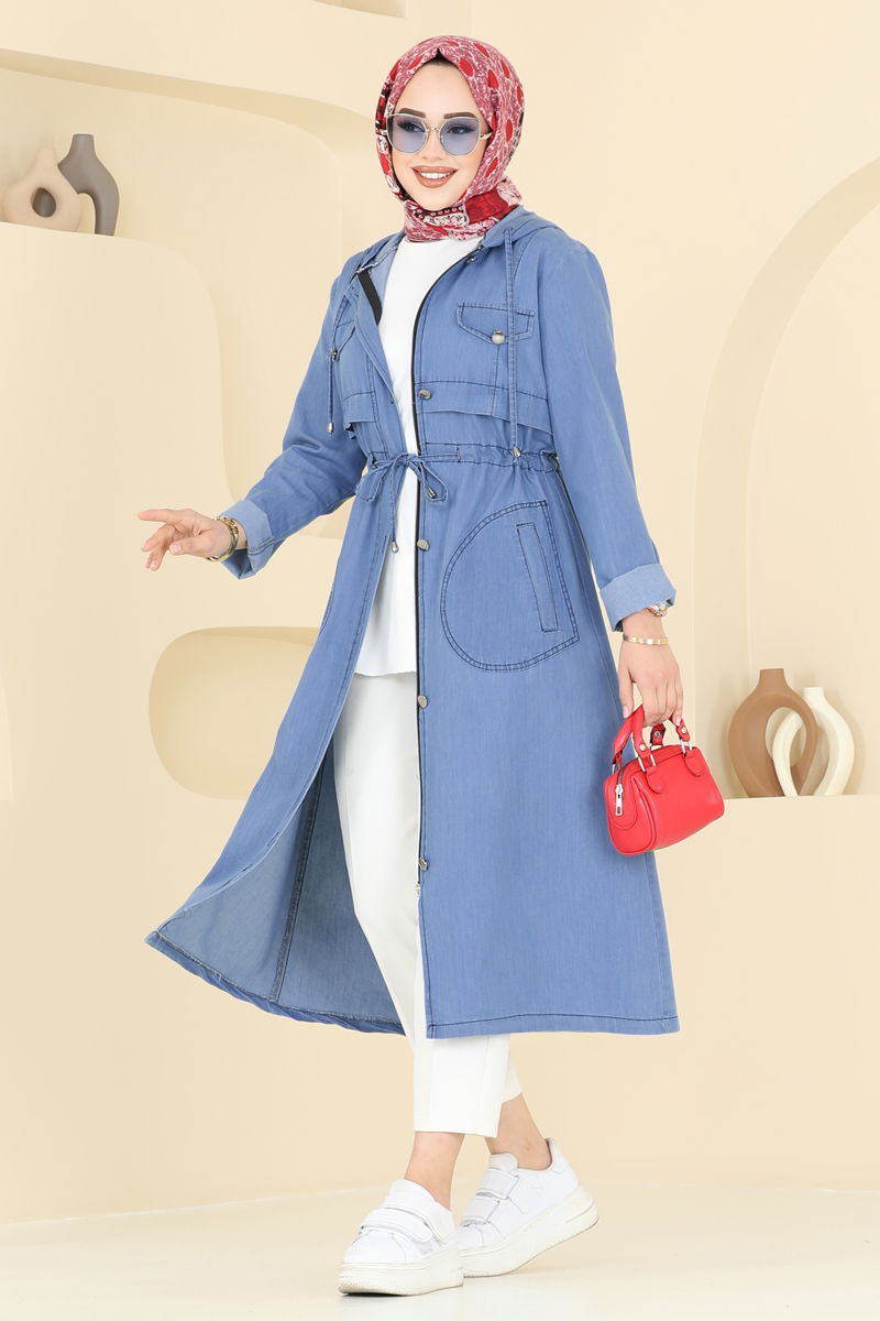 كاب جينز فاتح 4287MKL719-MS