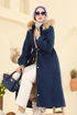 Overcoat 4292MKL719-MS Dark Denim - Thumbnail