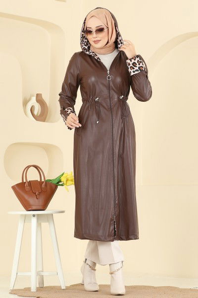 A.L. - Overcoat 4409AL357-MS Brown